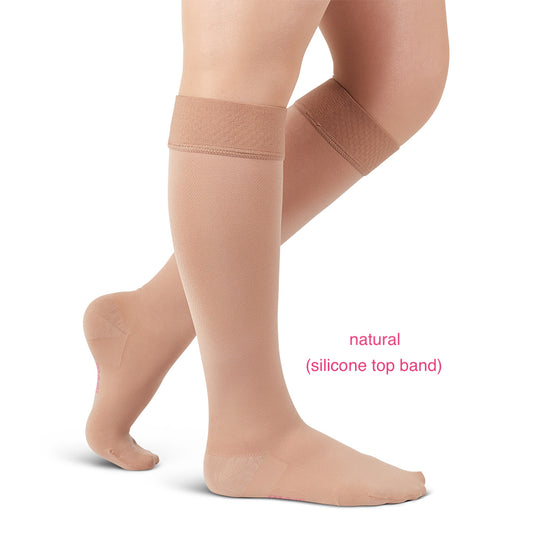 Mediven Comfort knee high silicone top band 30-40 mmHg closed toe