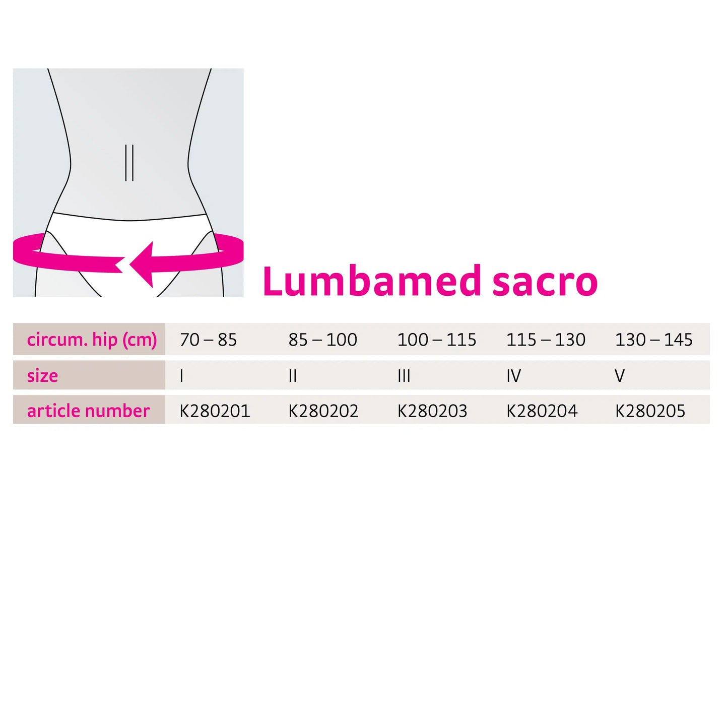 Lumbamed Sacro sacral support