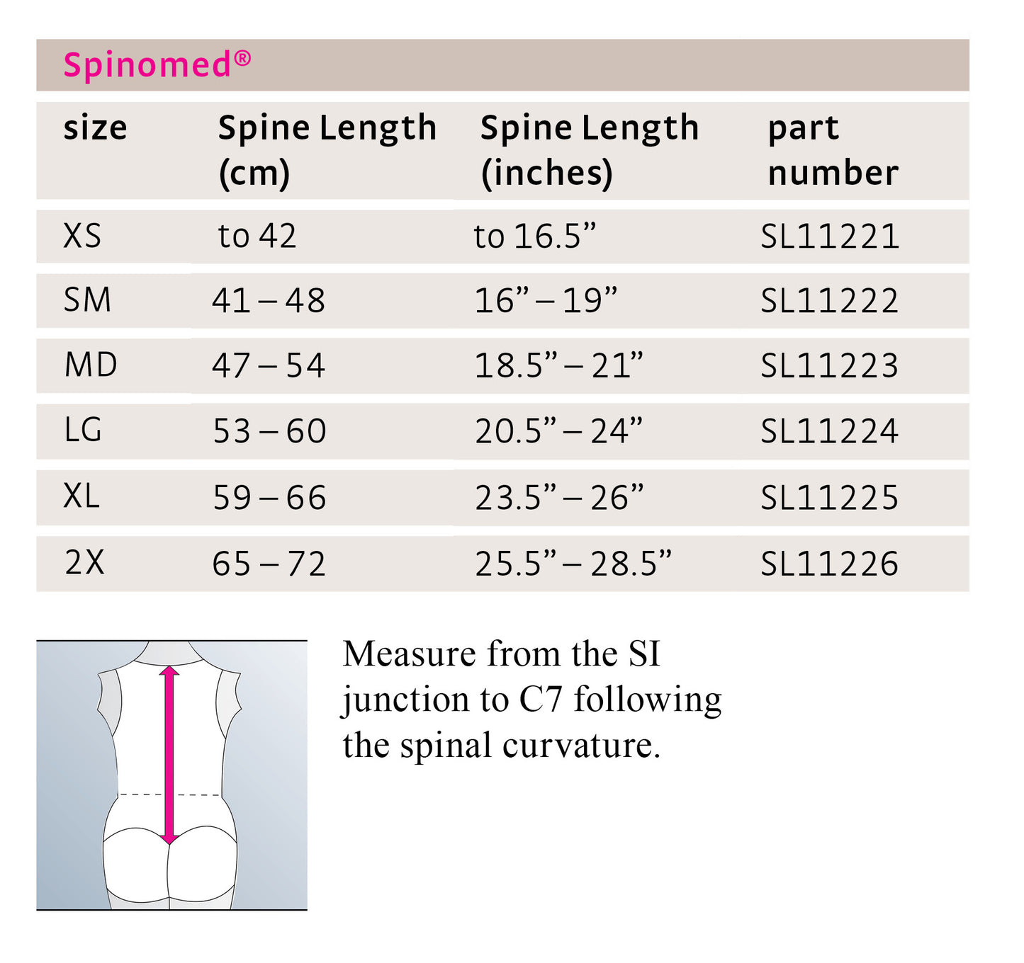 Spinomed V Osteoporosis spinal orthosis back brace