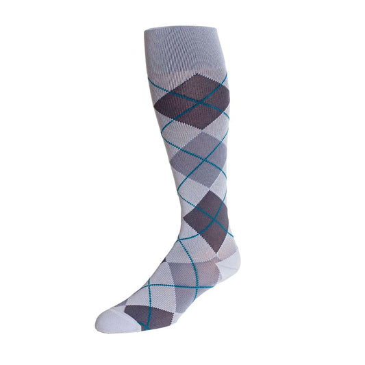Rejuva Argyle knee high 15-20 mmHg closed toe
