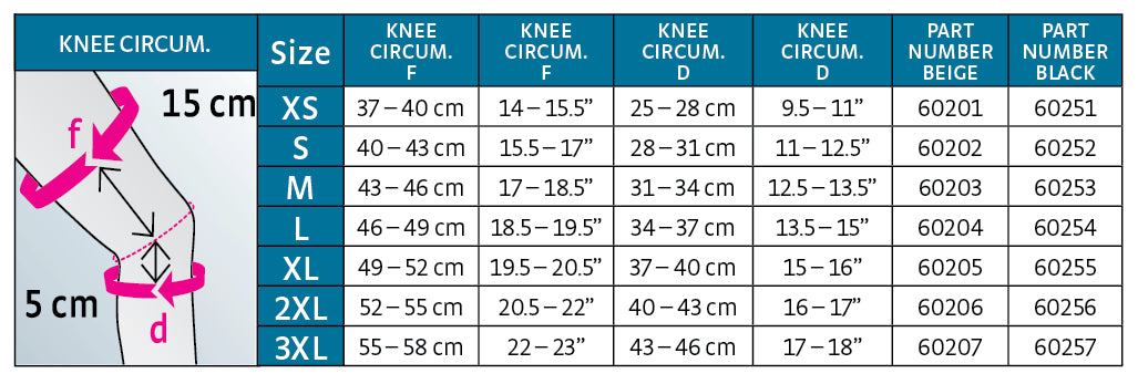 protect Seamless Knit Knee Support silicone topband