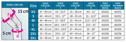 protect Seamless Knit Knee Support silicone topband